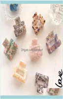 Aessories Tools Productsvintage Hair Claw Clips Women Colorful Marble Texture Small 5Cm Clip Girls Barrettes Aessories1 Drop Del8687085