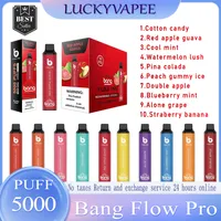 100% Original Bang Flow Pro 5000 Puffs Disponível VAPE PENHO E Cigarro 850mAh Bateria recarregável 12 ml Pacote de vaporizador Max Filex Kit Pacote portátil