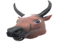 ハロウィーンマスク不気味な馬ゼブラユニコーン犬動物マスク高品質のラテックスコスプレコスチュームマスクオフィスマスカレードパート5773310