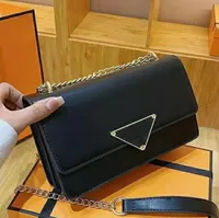 Nieuwe ontwerpers driehoekige portefeuilles schoudertas luxe tassen retro ketens lederen handtassen meisje mode bedrukte dames