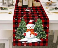Table Cloth 1PCS عيد الميلاد عداء سطح المكتب ديكورات غلاف مرح لمستلزمات السنة المنزلية 20228791769
