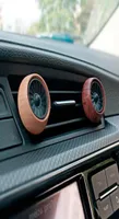 Wood Metal Luxury Car Perfume Cool Fan Car Air Freshener Vent Clip Auto Fragrance Smell The Car Refill Vent Diffuser CX2204067482967