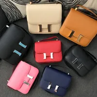 Ayna Kalitesi Hermee Constances omuz debriyajı kanat çantaları bayan adam cüzdan çantası lüks tote çanta moda tasarımcısı orijinal deri crossbody messenger çanta
