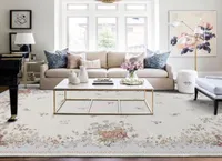 Alfombras estilo pastoral jacquard alfombra floral mesa de comedor de la mesa del piso de la sala de estar europea decoración alfombra americana3386622