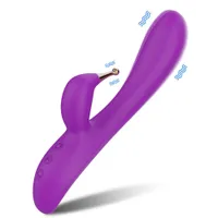 Sex Toy Massager Vibrator Alwup Dual Stimulation Powerful Rabbit Extremely Mute Wand for Clitoris Stimulus G-spot Toys Female