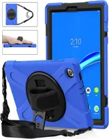 Tablet PC Stands Lenovo M10 Plus Case 103 Strap Shockressist Rutged Case Blue3669751