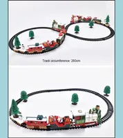 Christmas Decorations 40 Christmas Train Set With Lights And Sounds Railway Tracks Battery Operated Toys Xmas Gift For Kids Xmasba2429905