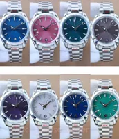 2023 Fashion Business Watch de 34 mm de acero inoxidable 904L Reloj luminoso impermeable multicolor
