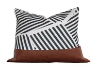 Pillow Case Hochqualitätsnähte Muster Cover Kissen künstliche Leder -Wurfabdeckungen Mode für Sofa8623051
