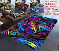 Tapijten 3D -print patronen Mat tapijt Moderne niet -slip decoratieve vloer 6 maten 40x60cm40x120cm50x80cm80x120cm3964341