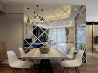 MODERNA MODERNA FASIONE 3D AVIDERI 3D Specchio adesivi per la casa decorazione soggiorno in lega acrilica specchi di lusso 4382378
