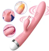 Masseur de jouets sexuels gspot lapin double vibrateurs pour femme strapon masturbation stimulatrice clitorine stimulateur étanche rechargeable AD3105392