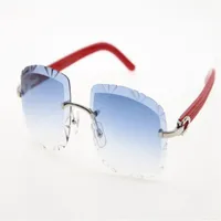 مصنع كامل بيع العدسات نظارات نظارات حمراء بلانكات شمسية 3524012-B نظارات معدنية عالية الجودة من الذكور والأنثى 253S