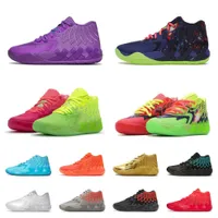 Lamelo Ball 1 Mb.01 Chaussures de basket-ball Sneaker noir blanc argent Buzz Buzz City Lo Ufo Not From Here Queen City Rick et Morty Rock Rock Ridge Mens Trainers Sports Sneakers