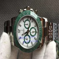 Céraque verte automatique des montres pour hommes Cal 4130 Chronograph Watch Men 116500 Cosmographie eta Bl Wrists279w