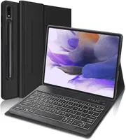 Samsung Galaxy Tab S7 FE Arkadan aydınlatmalı klavye kasası 124 inç SMT730T73T736T738TAB S7 Plus 7 Renk Arka Işığı Klavye Protec2744508