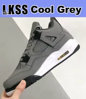 LKSS Cool Grey Jumpman 4 4S Sapatos OG Mens Basquete Esportes Esportes