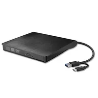 USB3 0 TIPO C Black Externo DVD Burner Notebook Geral Mobile 4m 8x 24x DVD RW Burner Drive207J