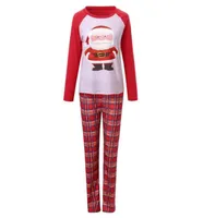 Noel Süslemeleri Pijama Takım Pamuk Santa Baskı Ekose Pantolonlar Parentchild Ebeveynler ve Çocuklar Bebek Ev Servisi 3144638