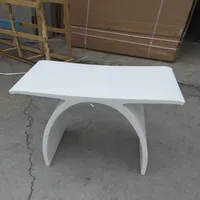 New Matte Modern Curved Design Bathroom Seat Shower Enclosure Stool Matt White Acrylic Solid Surface Sauna Chairs WD11112823