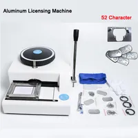 52D Manual Military Dog PET tag Embosser machine Stainless steel metal tag press embossing machine 52Characters260O