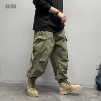 Pantalons pour hommes American Streetwear Big Pockets Casual Baggy Cargo Pants Hommes Vêtements Japonais Harajuku Tactical Harem Pantalons Techwear Joggers 230303