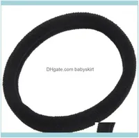 Aessories Tools Produkty Lady Girls Black Nylon owinięte elastyczne gumowe włosy Paski 20pcs1 Drop dostawa 2021 Riewf7399628
