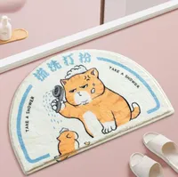 Carpets Cartoon Bathroom Doormat Entrance Floor Mat Nonslip Mats Rug Cat Pet Absorbent Carpet Bath Cute Tub Bed Kid RoomCarpets3824950