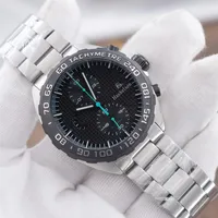 Nuevo hombre Sport Watch Montre de Luxe F1 Wallwatches Montre Japan Quartz Movimiento cronógrafo Cara negra Orologi da Uomo di lusso288u