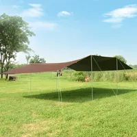 Tenten en schuilplaatsen zonder palen! 6 8m volledige zonnebrandcrème zwarte lijm luifel camping strand verdikte prik regenbestendig zonnebrand