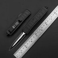 Nieuwe X85 Pocket Handige Double Action Survival Automatic Knifice Aluminium Non-Slip Handle D2 Blade Kerstcadeau Outdoor3107