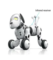 Electronics Robotschild Holiday Gift RC Toys Walking Dog 24G Controle remoto sem fio Smart Dog Electronic Pet Educational3072428