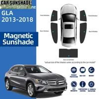 Mercedes için Yeni Benz Gla 2013-2020 180 200 Manyetik Araba Güneşlik Ön Cam Örgü Perde Arka Yan Pencere Güneş Gölgesi Kalkanı