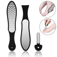 1pc Pro Dual Sided Foot File Heel Grater Feet Pedicure Rasp Remover Luxury Stainless Steel Scrub Manicure Nail Tools2662667