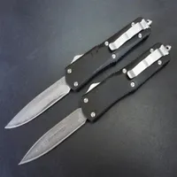 Big A07 Damas Damascus Double Action Hunting Folding Pocket Survival Xmas Gift Automatic Knif Automatic Knives Auto Knife201b