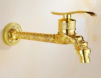 Grifo europeo de baño de oro antiguo tallado tallado grifos de ropa dorada de ropa dorada bibcocks decorativo 3293880