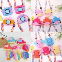 Decompression Toy Fidget Toys Sensory Fashion Cartoon Elephant Camera Shark Adt Childrens Small Coin Bag Shoder Girl Gifts Adts Surp Dhc0M