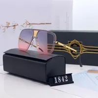 1842 Gafas de Sol Moda Menwomen Sunglass Sunglasses UV400 Protection Top Calidad Box Case348U