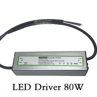 Driver LED Transformadores de iluminação de 80w Tensão de entrada à prova d'água AC85-265V Saída DC27-40V Corrente constante 2400mA Fonte de alimentação LED A265A