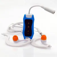 Zincir kolye 4GB su geçirmez mp3 Yüzme müzik çalar Sport Boyun Bandı Kulaklık Audio Fm Radyo Dalış için 160mAh Pil