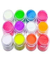Akrylowe proszki płyny 1 kg worka Luminous EMA proszek 12 kolorowe fluorescencyjne pigment blaskowy w ciemnym profesjonalnym zaopatrzeniu paznokcie AR9068291