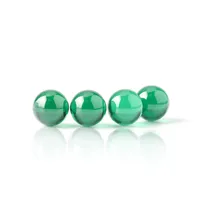 DHL Accessories 4mm 6mm Green Emerald Smoking Terp Pearls Round Pearl Insert For Quartz Banger Nails Glass Water Bongs Dab Rigs Pipes