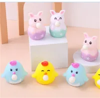 Cartoon Anime Finger Vend Toys Mini милый пасхальный кролик из ПВХ
