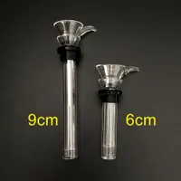 glass male slides and female stem funnel style with black rubber simple downstem for water glass bong
