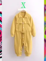 Jumpsuits Infant Baby Boys Girls Spring Autumn Full Sleeve Solid Cotton 100 Casual Outwear Overalls Toddler Kids Romper 6M2Y5158548