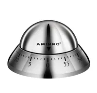 AMINNO UFO Timer Kitchen Manual Stal nierdzewna mechaniczna Rotacja 60 minut T2003236963905