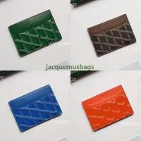 Designer Luxe Goya Card Holder Mini Porte Cartes Wallet Leather Turnes Mode Portemuleert Key Ring Credit Coin Mini Pocket Interior Bag