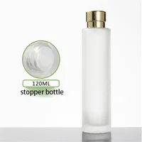 frosted 4oz cosmetic bottle toner glass bottles for 100pcs refillable bottles lotion cream containers304l