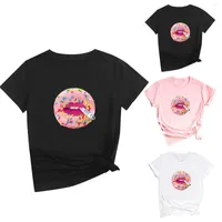 Camisetas para mujeres Camisa de algodón de manga larga Poliéster o cuello al aire libre Fall for Women Dressy