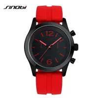 Sinobi Sports Women's Wrist Watches Casula Geneva Quartz Watch Soft Silicone Strap Fashion Color Cheap Affordable Reloj Mujer217M